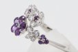セイレーン アズーロ K18WG アメシストダイアイリリング 0.60ct 0.65ct 5.80g　サイド