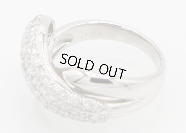 ノーブランドジュエリー PT900 ダイアイリリング 1.00ct 10.10g　刻印(1)