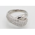 ノーブランドジュエリー PT900 ダイアイリリング 1.00ct 10.10g　拡大