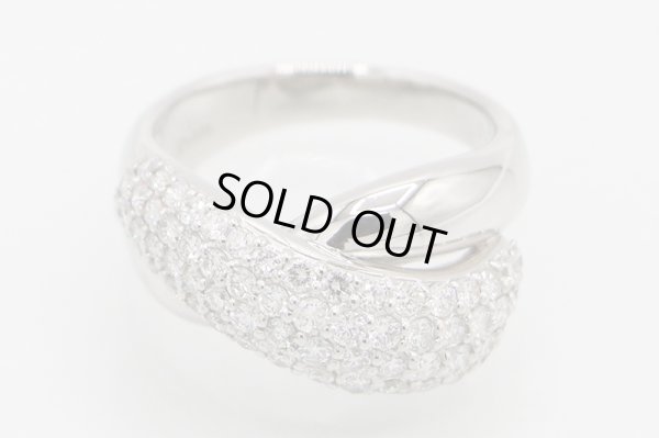 ノーブランドジュエリー PT900 ダイアイリリング 1.00ct 10.10g　拡大