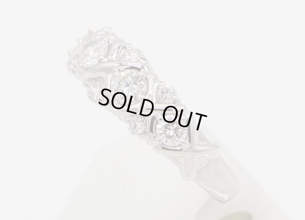 セイコージュエリー PT900 ダイアイリリング 0.71ct 7.10g　サイド