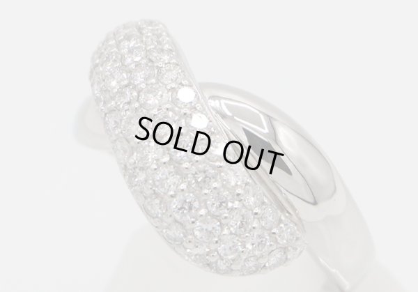 ノーブランドジュエリー PT900 ダイアイリリング 1.00ct 10.10g　サイド
