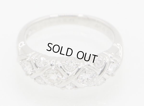 セイコージュエリー PT900 ダイアイリリング 0.71ct 7.10g　拡大