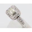 ノーブランドジュエリー PT900 ダイアイリリング 0.824ct 0.47ct 6.90g　サイド