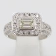 ノーブランドジュエリー PT900 ダイアイリリング 0.824ct 0.47ct 6.90g