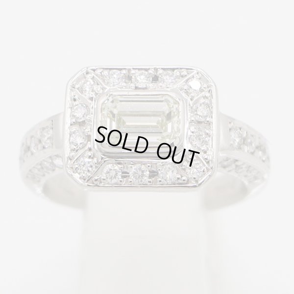 ノーブランドジュエリー PT900 ダイアイリリング 0.824ct 0.47ct 6.90g