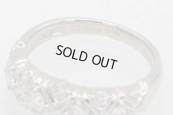 セイコージュエリー PT900 ダイアイリリング 0.71ct 7.10g　刻印(1)