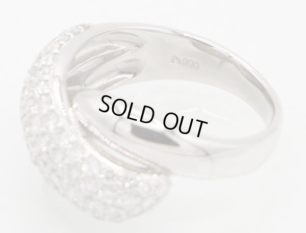 ノーブランドジュエリー PT900 ダイアイリリング 1.00ct 10.10g　刻印(2)