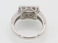 ノーブランドジュエリー PT900 ダイアイリリング 0.824ct 0.47ct 6.90g　内側