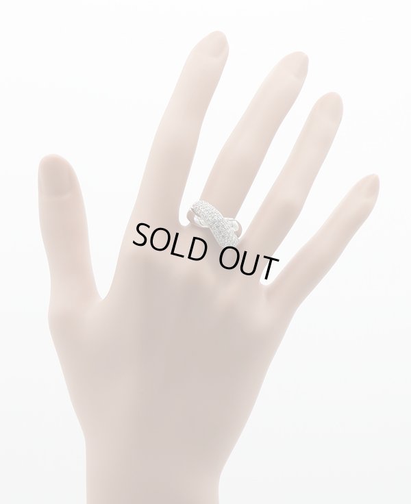 ノーブランドジュエリー PT900 ダイアイリリング 1.00ct 10.10g　装着イメージ