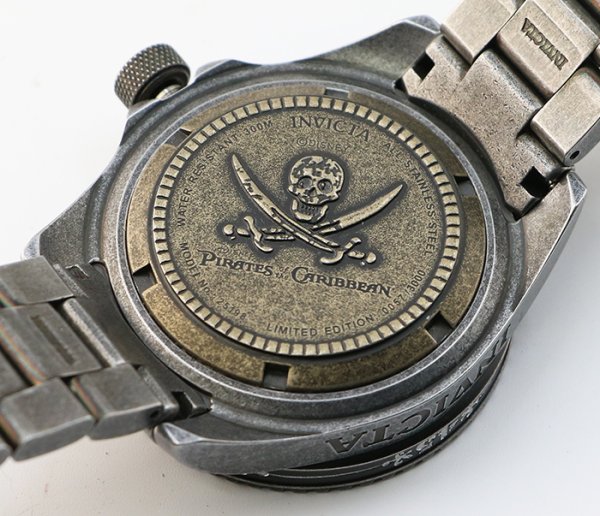 インヴィクタ　パイレーツオブカリビアン　２５１９８　黒文字盤　盤面裏