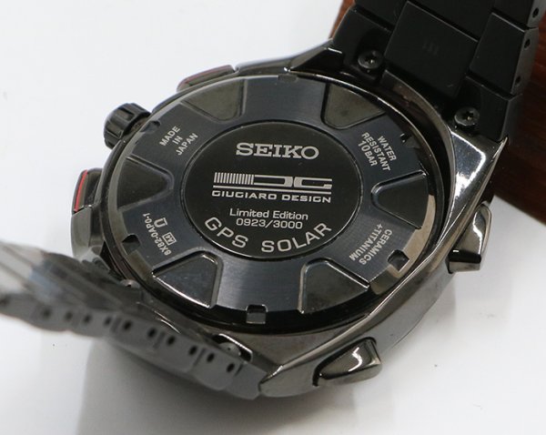 セイコー　アストロン　ＳＢＸＢ１２１　黒文字盤　８Ｘ８２－０ＡＰ０－１　盤面裏