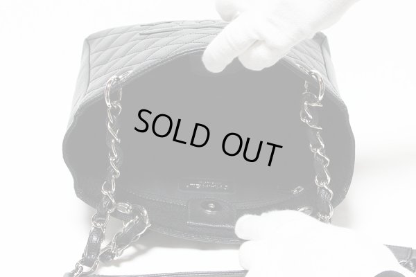 シャネル　PST チェーントートバック A20994 ブラック／SIV金具　中身