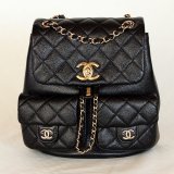 シャネル　マトラッセ チェーンリュック AS3787 ブラック／GP金具
