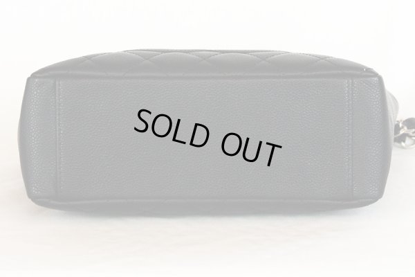 シャネル　PST チェーントートバック A20994 ブラック／SIV金具　底