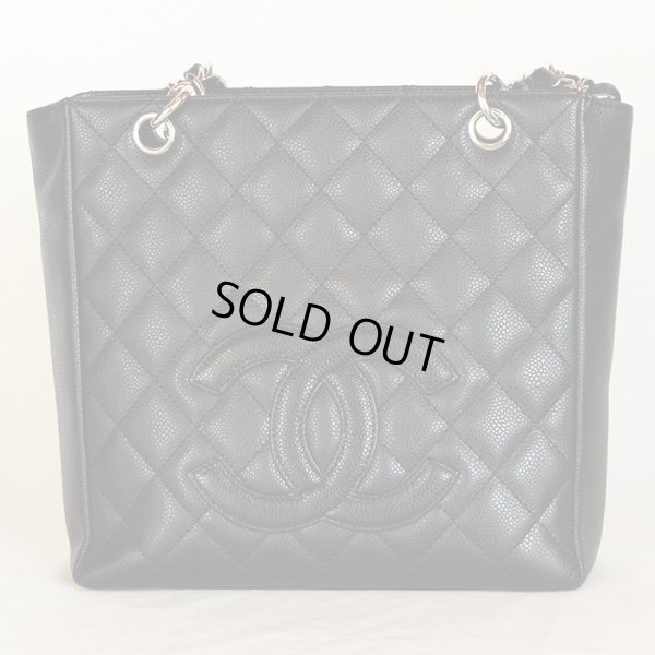 シャネル　PST チェーントートバック A20994 ブラック／SIV金具