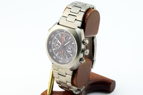 ジン　４２１ＴＩ　クロノグラフ　黒文字盤　ＧＳＧ９限定　サイド