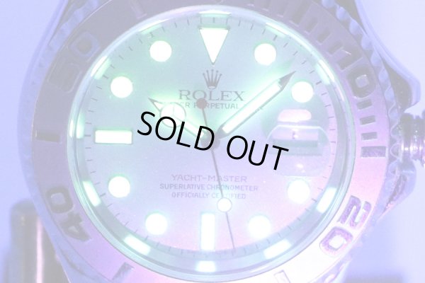 ロレックス　ヨットマスターロレジウム　１６６２２　Ｋ番（２００１年製）　銀文字盤　ライト