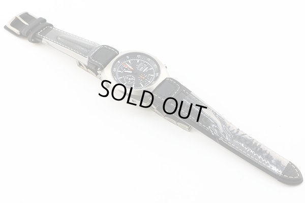 ジン　４２１ＴＩ　クロノグラフ　黒文字盤　ＧＳＧ９限定　替え革ベルト状態