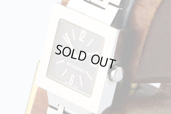 ブルガリ　クアドラ　ＳＤ２７ＳＳＤ　黒文字盤　サイド拡大