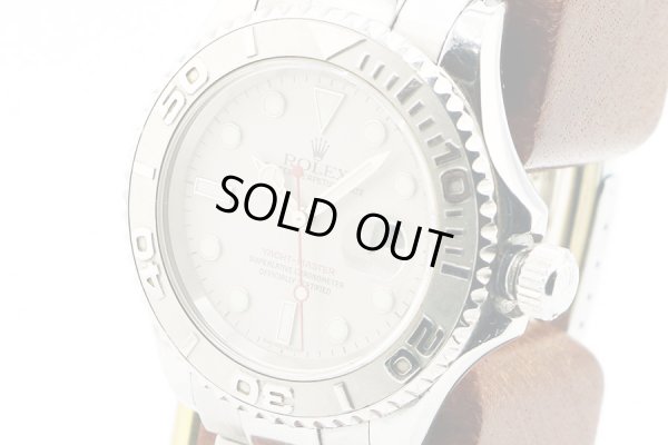 ロレックス　ヨットマスターロレジウム　１６６２２　Ｋ番（２００１年製）　銀文字盤　サイド拡大