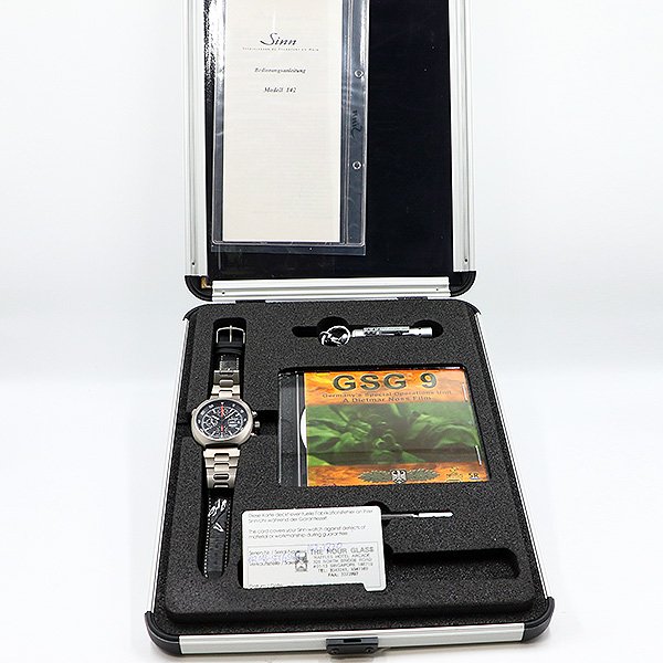 ジン　４２１ＴＩ　クロノグラフ　黒文字盤　ＧＳＧ９限定　箱・保証書