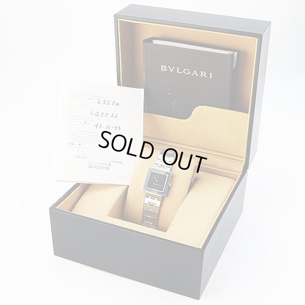 ブルガリ　クアドラ　ＳＤ２７ＳＳＤ　黒文字盤　箱