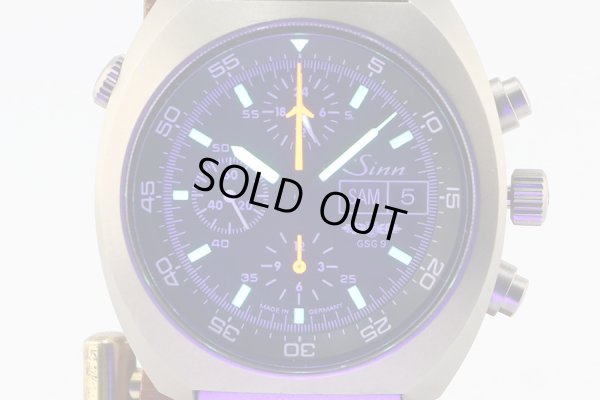 ジン　４２１ＴＩ　クロノグラフ　黒文字盤　ＧＳＧ９限定　ライト