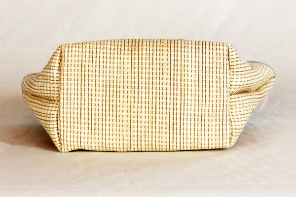 ロンシャン　ル パニエプリアージュXS トップハンドルバック ブルー　底