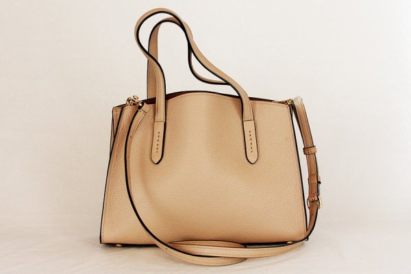 コーチ　チャーリー キャリーオール28 No.D1881-29529 ベージュ　裏面