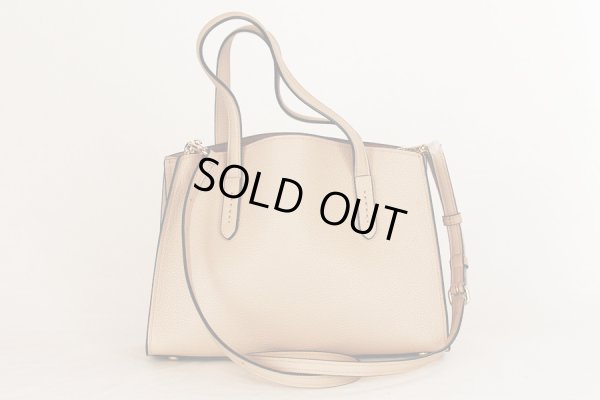 コーチ　チャーリー キャリーオール28 No.D1881-29529 ベージュ　裏面