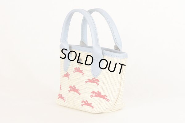 ロンシャン　ル パニエプリアージュXS トップハンドルバック ブルー　サイド