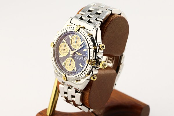 ブライトリング　クロノマットビコロ　Ｂ１３０５１　紺文字盤／金インダイアル　サイド