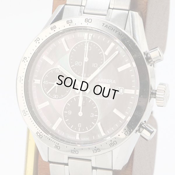 タグホイヤー　カレラ　クロノグラフ　ＣＶ２０１Ｐ　黒シェル文字盤