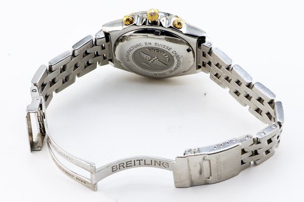 ブライトリング　クロノマットビコロ　Ｂ１３０５１　紺文字盤／金インダイアル　ブレス