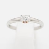 PT950/K18 ダイアイリリング 0.30ct 0.05ct 3.20g