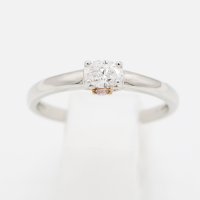 PT950/K18 ダイアイリリング 0.30ct 0.05ct 3.20g
