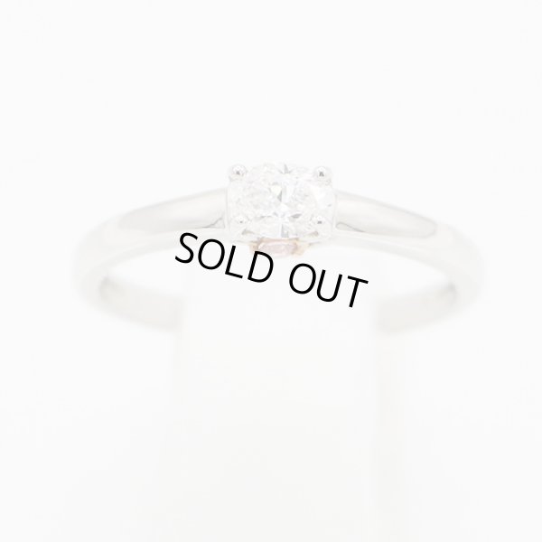 PT950/K18 ダイアイリリング 0.30ct 0.05ct 3.20g