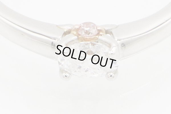 PT950/K18 ダイアイリリング 0.30ct 0.05ct 3.20g　拡大