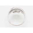 K18WG トルマリンダイアイリリング 0.07ct 1.00ct 5.20g　内側