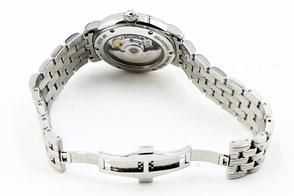 モーリス・ラクロア　ファイブハンズ　ＭＰ６３２８　黒文字盤　ブレス