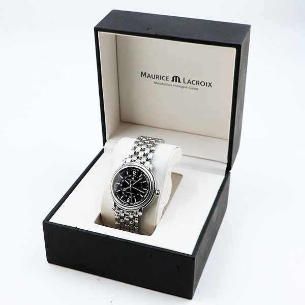 モーリス・ラクロア　ファイブハンズ　ＭＰ６３２８　黒文字盤　箱