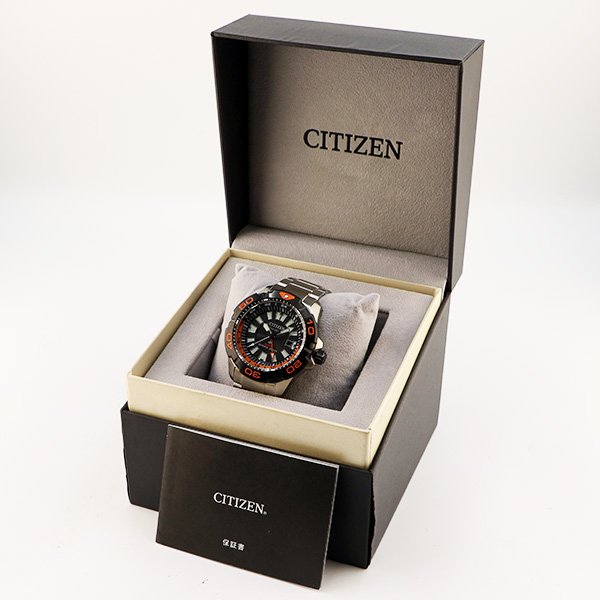 シチズン　プロマスター　ダイバー２００ＧＭＴ　ＢＪ７１２８－５９Ｅ　黒文字盤　箱