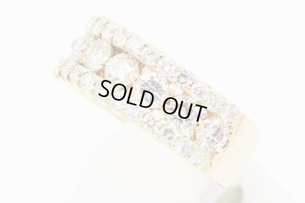 K18 ダイアイリリング 1.80ct 8.50g　サイド