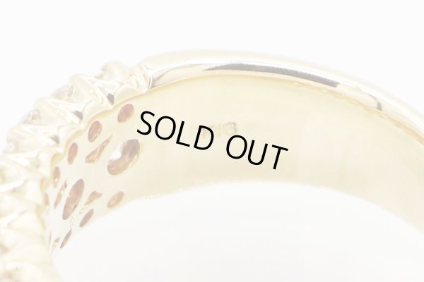 K18 ダイアイリリング 1.80ct 8.50g　刻印