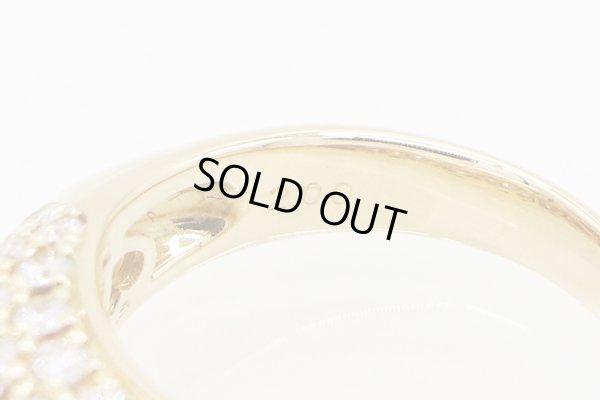 K18 ダイアイリリング 2.00ct 7.20g　刻印(2)