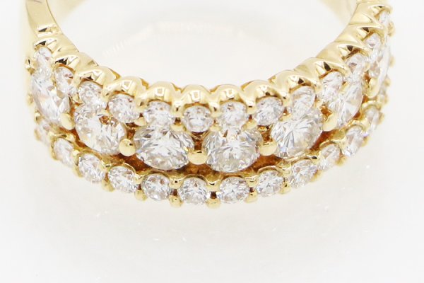 K18 ダイアイリリング 1.80ct 8.50g　拡大