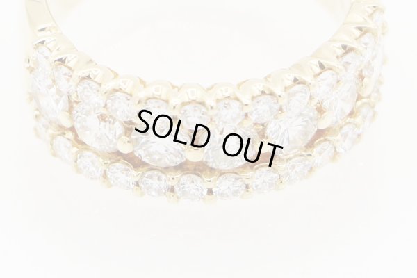 K18 ダイアイリリング 1.80ct 8.50g　拡大