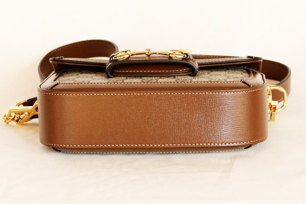 グッチ　ホースビット1955 ミニショルダーバック 658574 403075 ベージュ　底