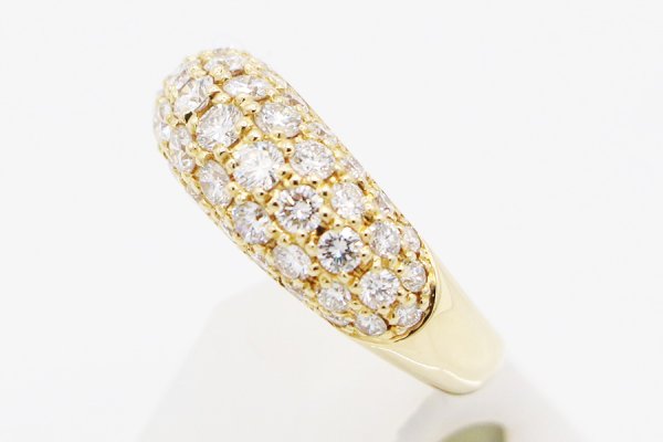 K18 ダイアイリリング 2.00ct 7.20g　サイド
